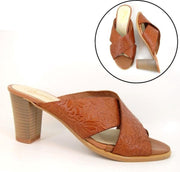 Stravers - Luxe Slippers met Hak Maat 33 Kleine Maten Leren Muiltjes Dames