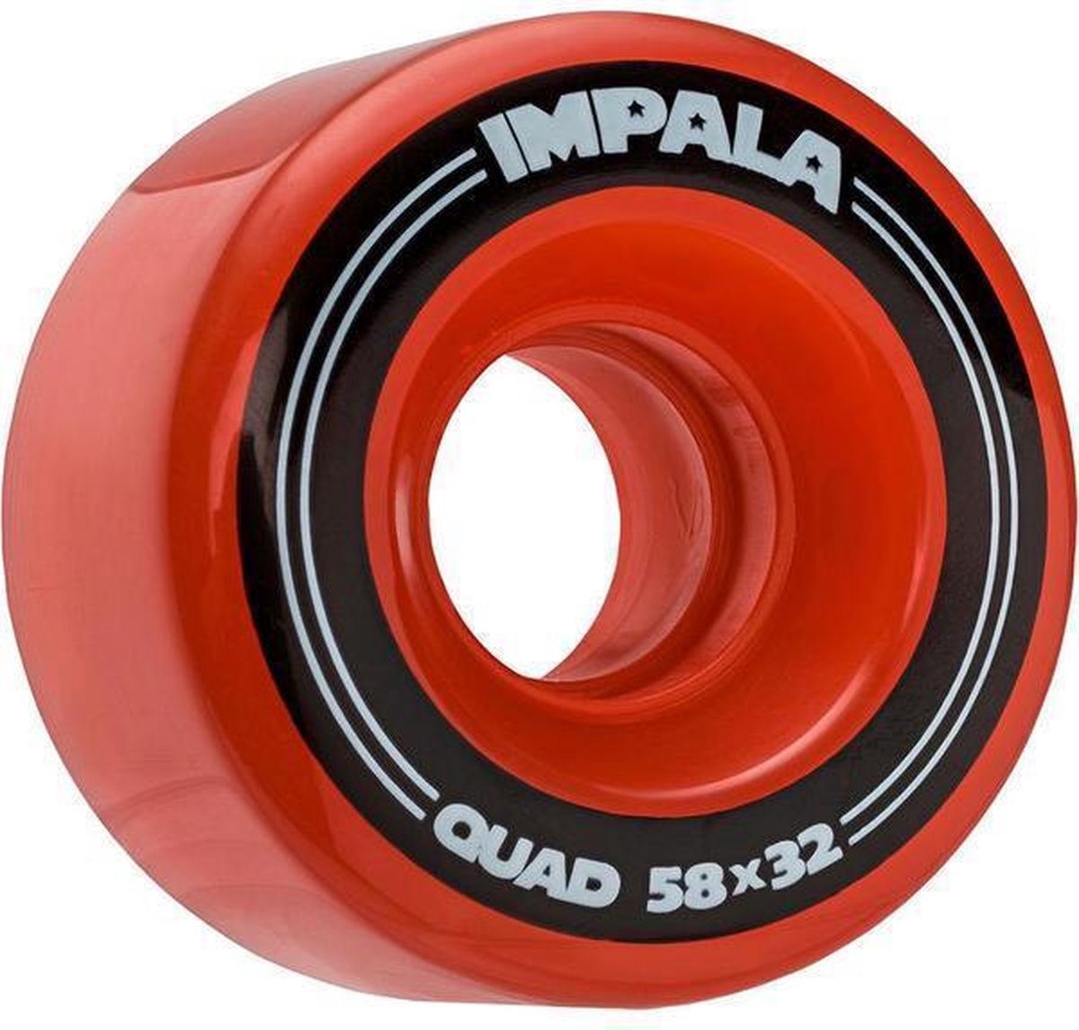 Impala rolschaats wielen (4 stuks) 58mm red
