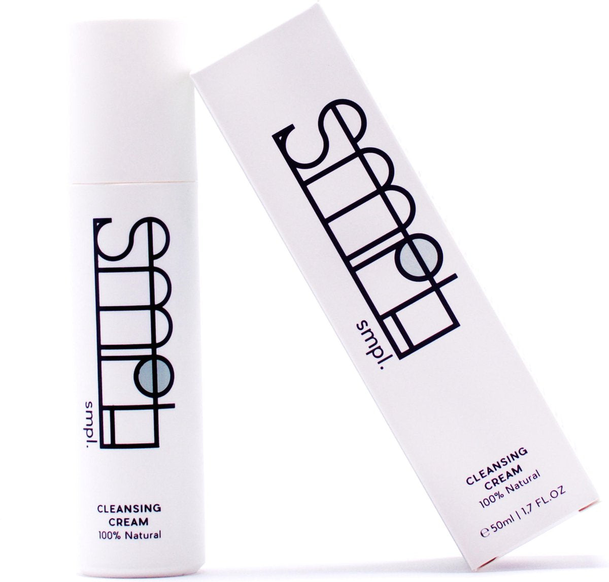 SMPL Natuurlijke Gezichtsreiniger - Face wash - Parfumvrij - Vegan - Droge Huid en Gevoelige Huid - Gezichtsmasker -  Make-up Remover - 50ML