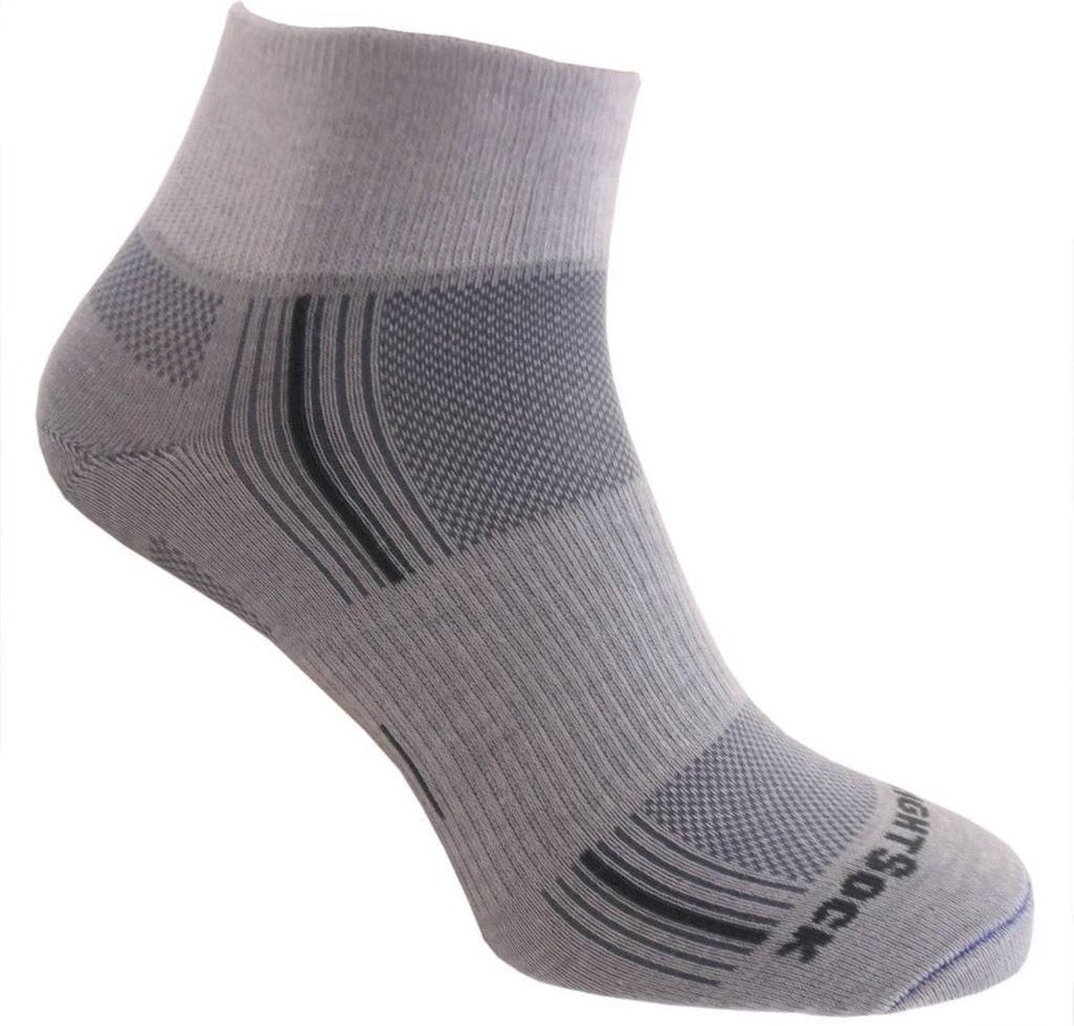 Wrightsock Stride Quarter - Licht Grijs - 45-49