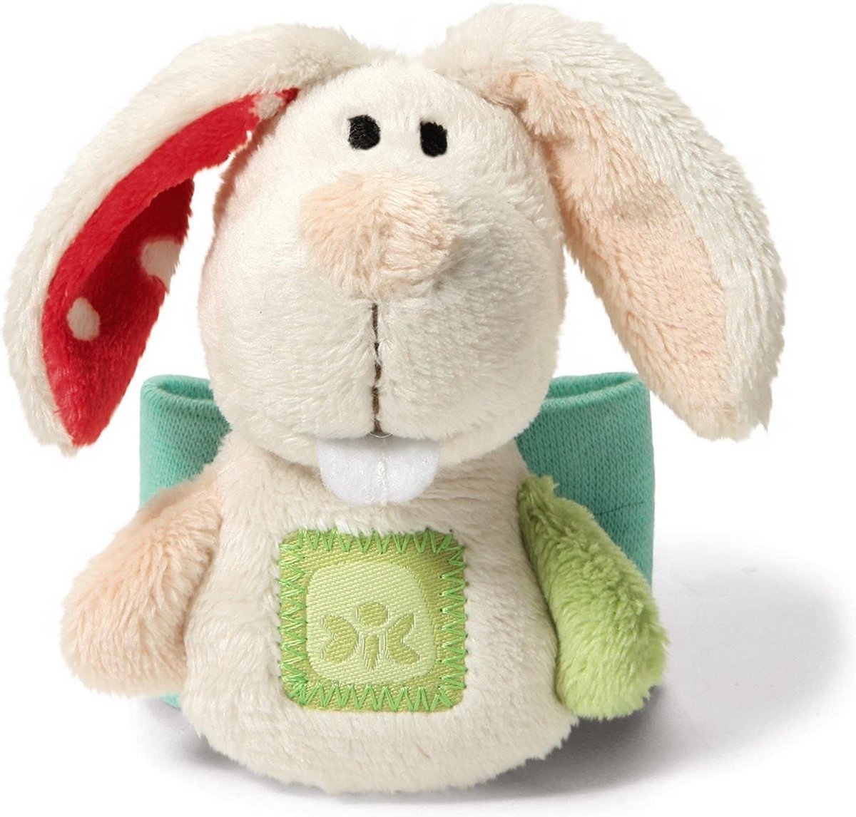 Nici Polsrammelaar Rabbit Junior 19 X 12 X 6 Cm Pluche Wit