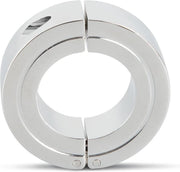 Rebel – Afsluitbare Kogel Balzak Ring van Hoogwaardig Staal met Inbus Sluiting voor  Gevoelens – Diameter 3.8 cm – Zilver