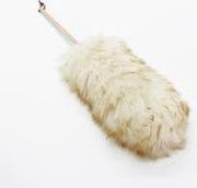LAMSWOLLEN PLUMEAU 70 CM MET  HOUTEN STEEL