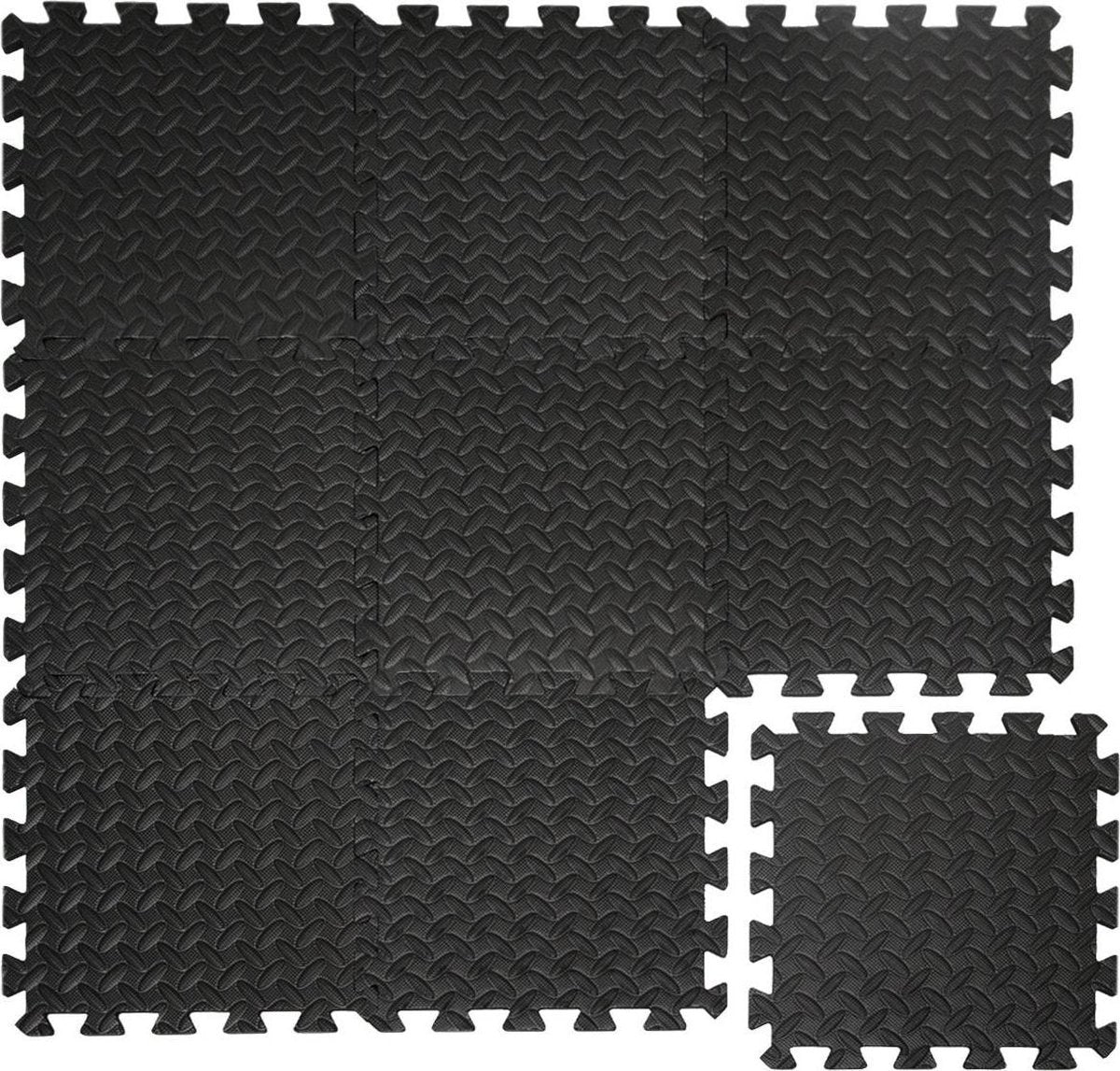 9 Vloermatten Puzzelmatten ca.30x30x1cm uitbreidbare insteekmatten Trainingsmatten
