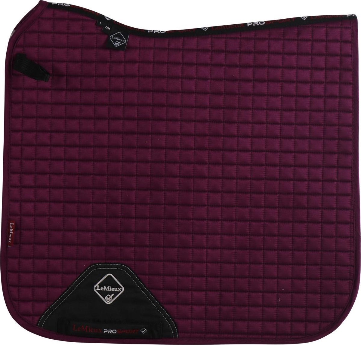 LeMieux Zadeldek Luxery Suede Dressage Square - Paars - Full