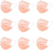 50 Oranje Wegwerp Mondmaskers | 50 Gekleurde Mondkapjes | Mondkapjes Oranje | 3 Laags | Hoogste Kwaliteitsgarantie