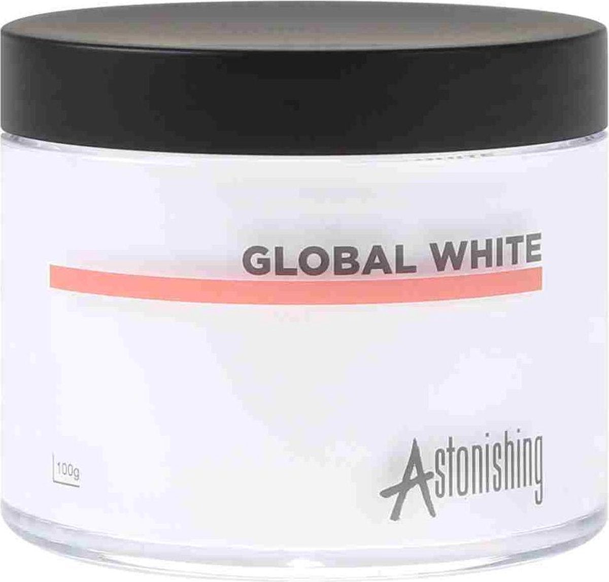 Astonishing Nails Acryl Acrylic Powder Poeder Global White 100gr