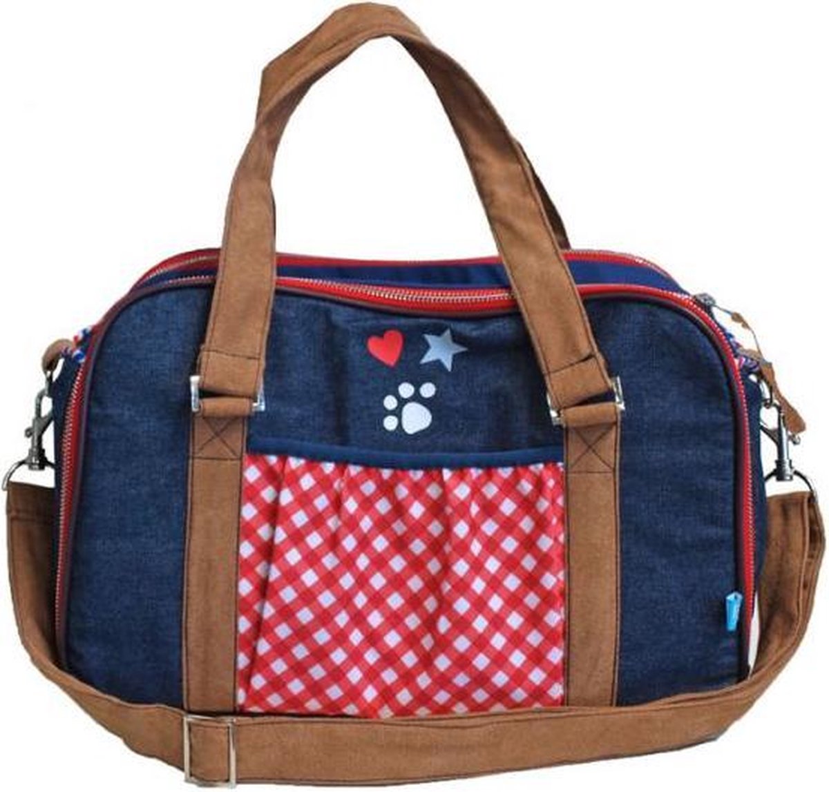 Lief! - Reistas -  Blauw / Rood - 37x18x24 cm