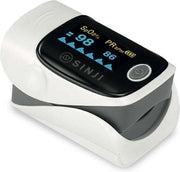 Sinji Pulse Oximeter - Saturatiemeter met Hartslagmeter  - Met Draagkoord  - Voor Thuis en Professioneel Gebruik