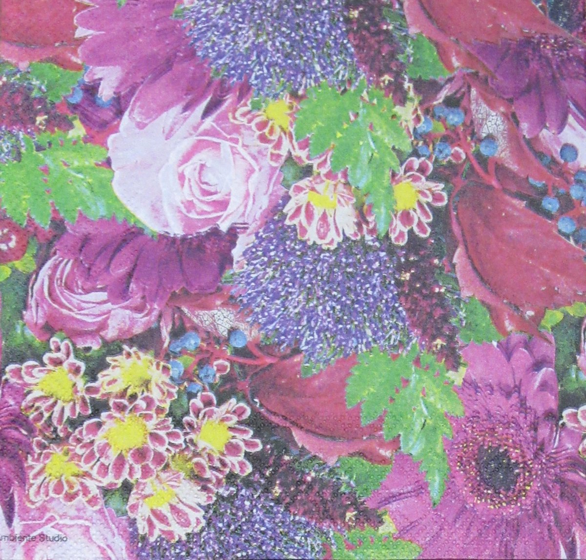 Servetten Season Bouqeut 33 x 33 cm