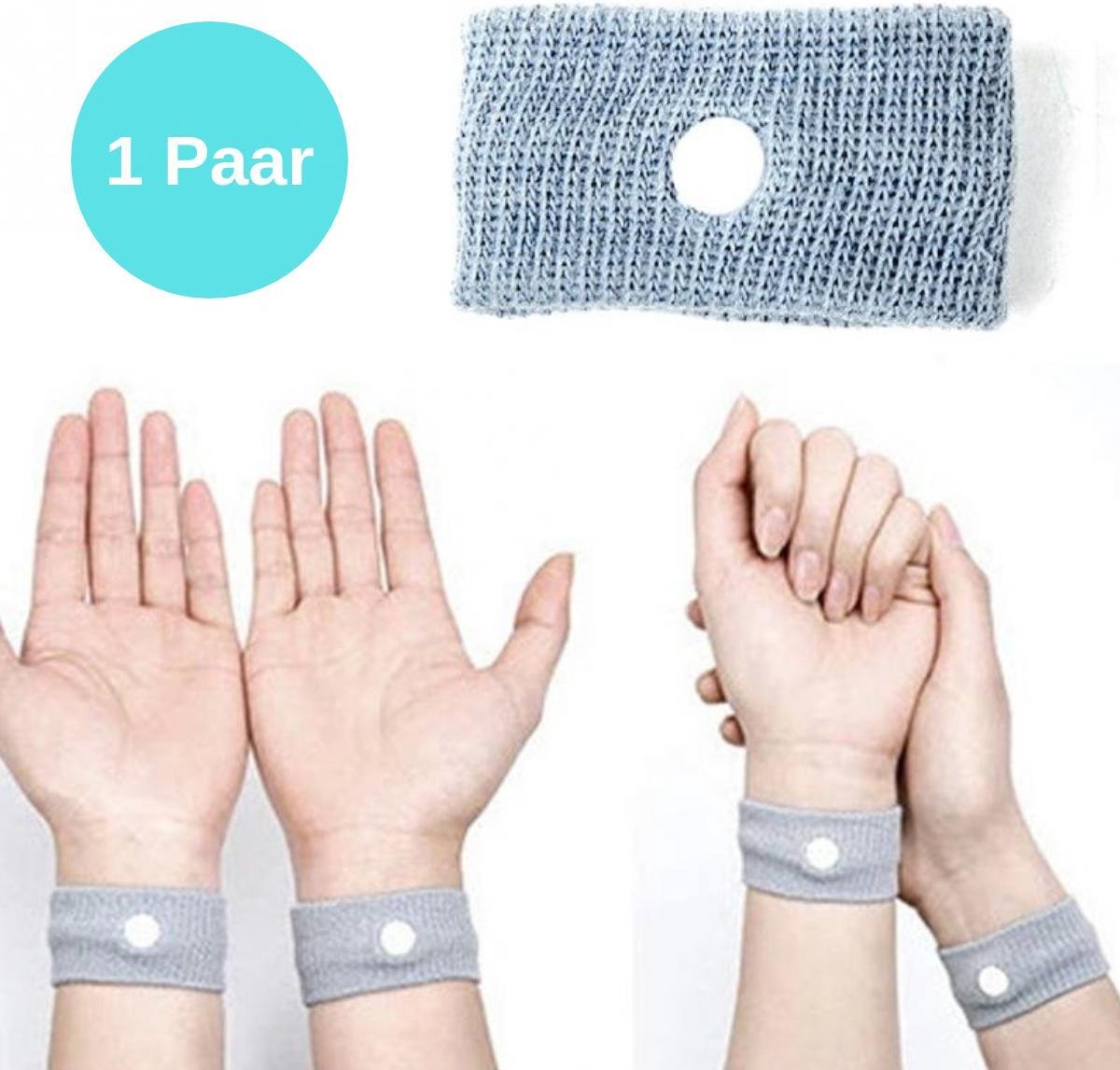 1 Paar Anti Wagenziek Bandjes - Anti Misselijkheid Band - Anti Misselijkheid Band - Anti Stoom Armband - Anti Misselijkheid Armband