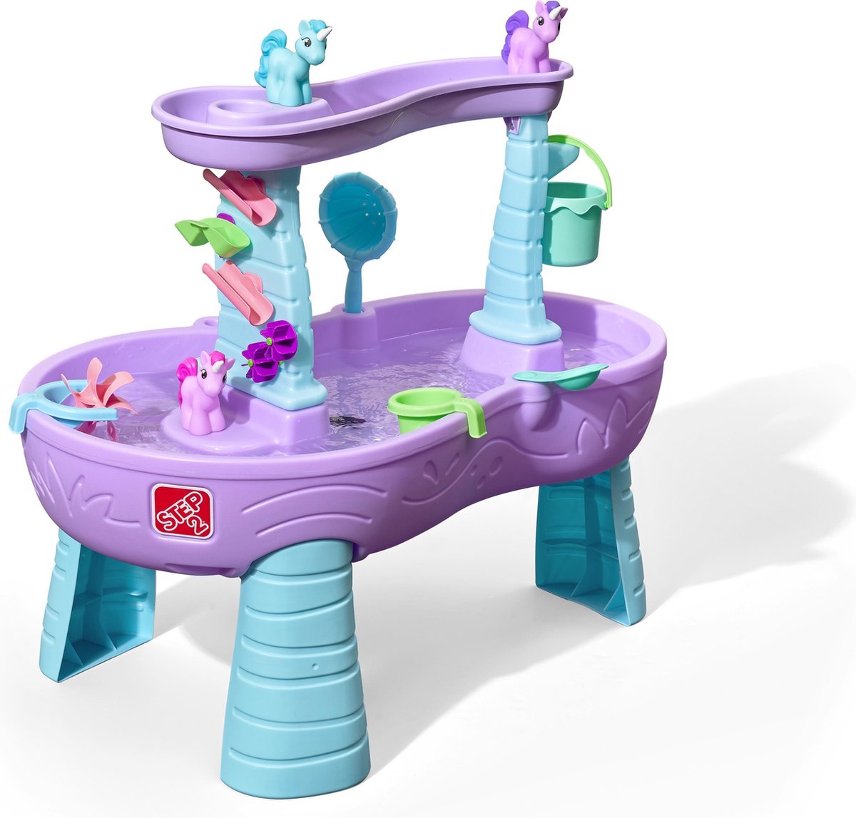 Step 2 watertafel - speeltafel - Eenhoorns - Met waterrad - 18.9 L - Paars