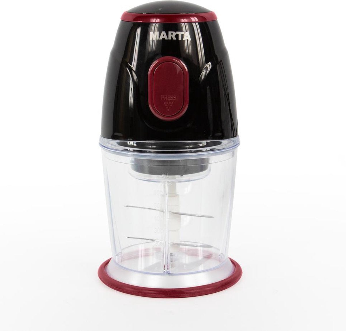MARTA MT-2073 hakmolen|500W|0.6L|RVS messen|red garnet
