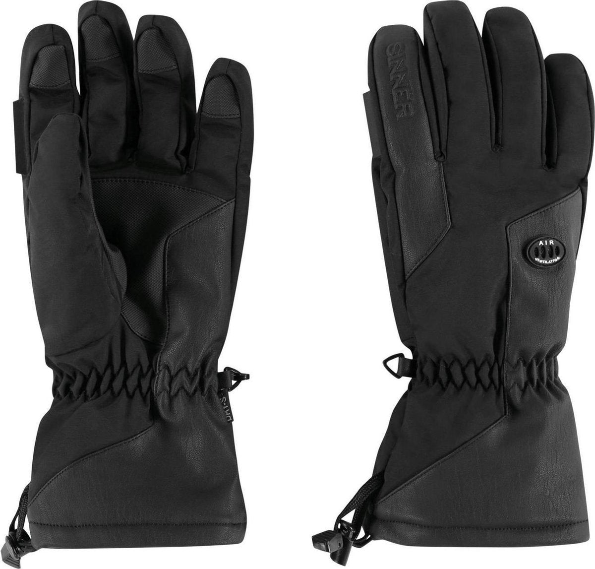 SINNER - ALPS GLOVE - BLACK - Vrouwen - Maat XXL 8