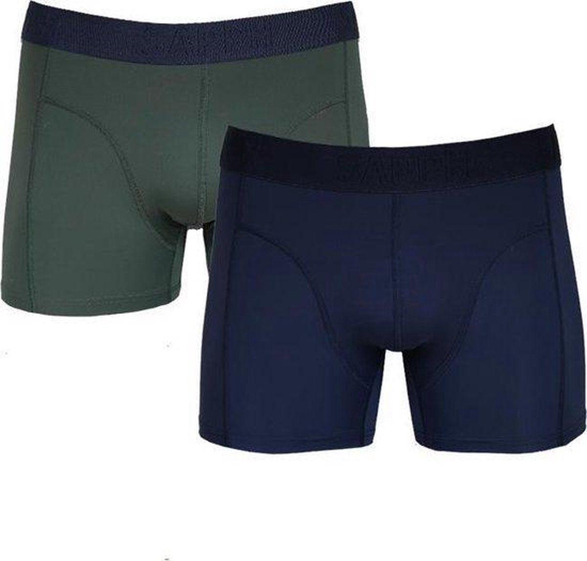 Sapph Boxershort Heren - Wyatt- Microvezel - 2pack - Groen/Navy - M