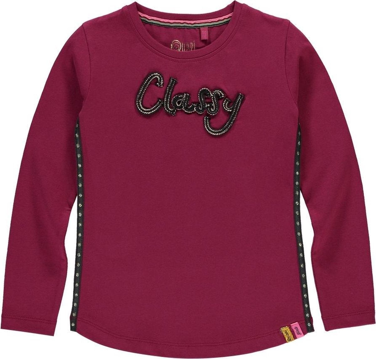 Quapi Thelma Longsleeve Meisjes - Bordeauxrood - Maat 98-104