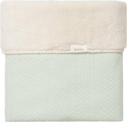 Koeka - Babydekentje - Stockholm teddy - 75x100 - Misty Mint Natural Teddy