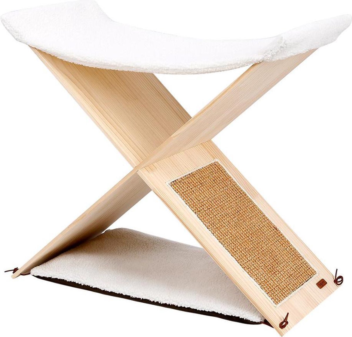 Elegante combinatie van katten hangmat en krabpaal - krabmeubel