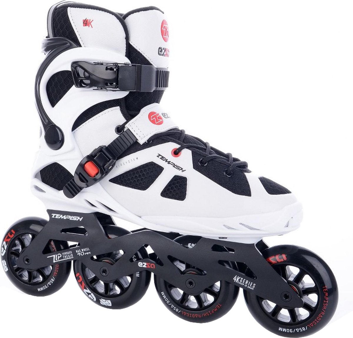 Tempish Ezza 90  Inlineskates - Maat 40 - Vrouwen - wit/zwart/rood