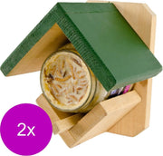 Wildbird Cadeaupakket Pindakaashuisje - Voersilo - 2 x per set Houder/Pot
