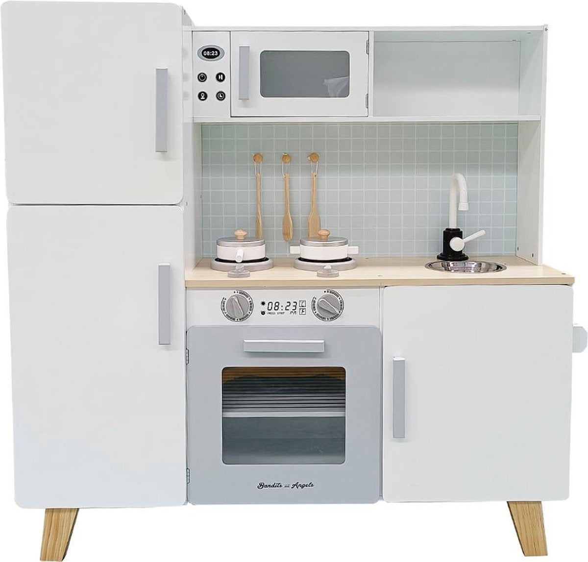 Bandits & Angels kinderkeuken XL Modern wit-grijs