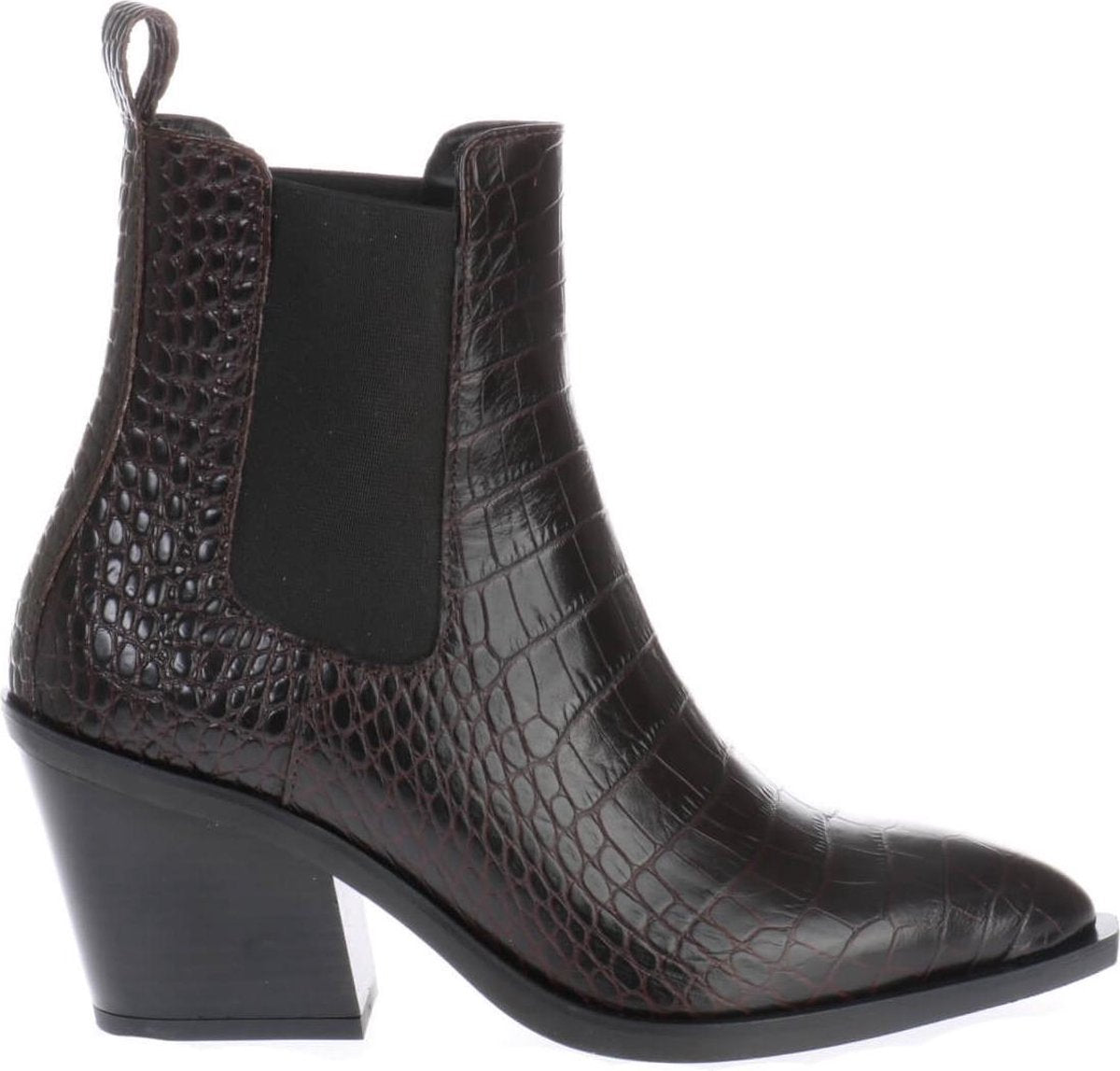 HIP D1942 Chelseaboots Donkerbruin - Maat 41
