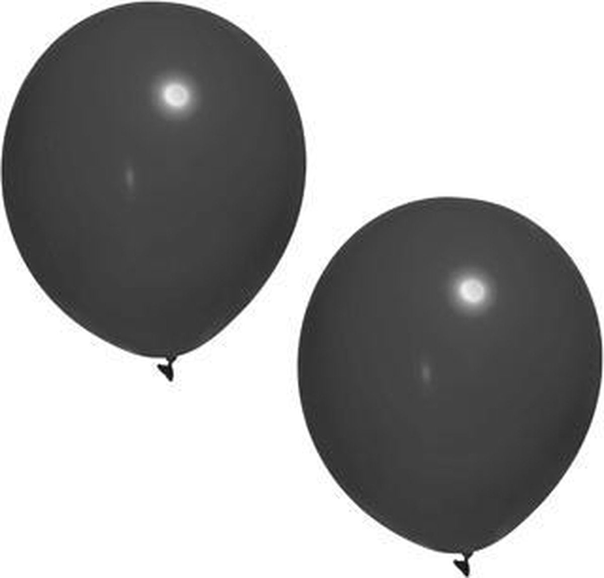 Zwarte ballonnen 8 stuks