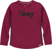 Quapi Thelma Longsleeve Meisjes - Bordeauxrood - Maat 92