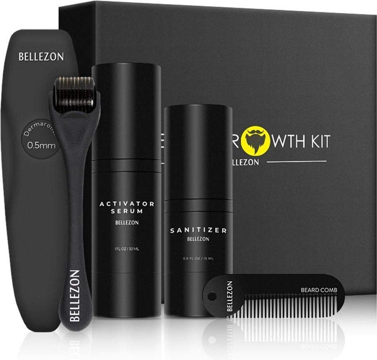 LB Products Baardgroei kit - 4 delige cadeau set