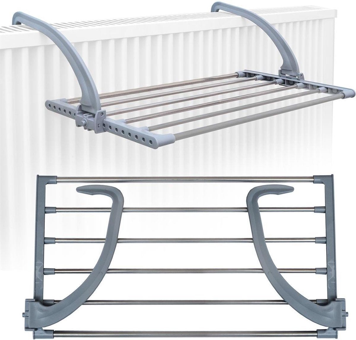 Radiator wasdroger 30x63x25 cm roestvast staal