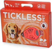 Tickless - Anti-vlo en teekmiddel - Vervanging van Teken en Vlooien band - 6-12 maanden werkzaam - Oranje