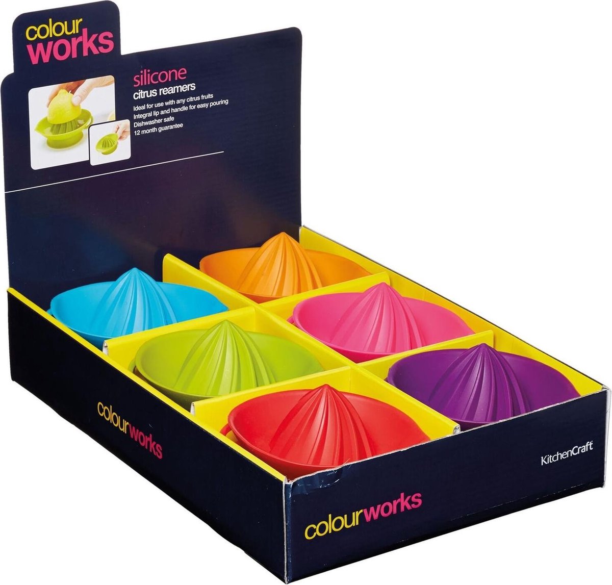 KitchenCraft - Colourworks Silicone Mini Citrus Juicer