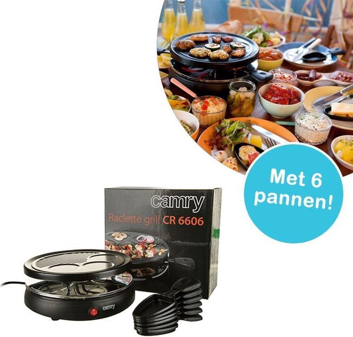 Camry CR-6606 - Gourmetstel - 6 Personen