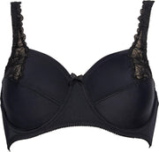 Elbrina EMBROIDERY Vrouwen Beha - Zwart - Maat 95F