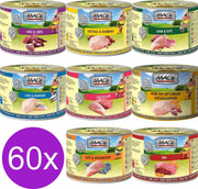 MAC’s Kattenvoer Natvoer Blik Mixpakket 60 x 200g + kattensnoepjes