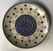 Bunzlau dinerbord blauw blauwe bloem