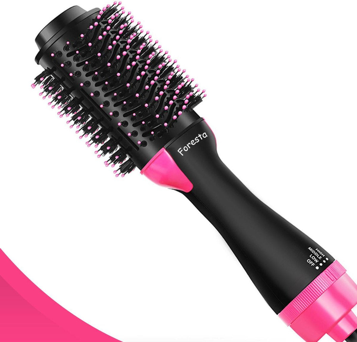 Foresta Magic Brush 3-in-1 Föhnborstel - Ronde Borstel - Fohn Borstel - Krulborstel