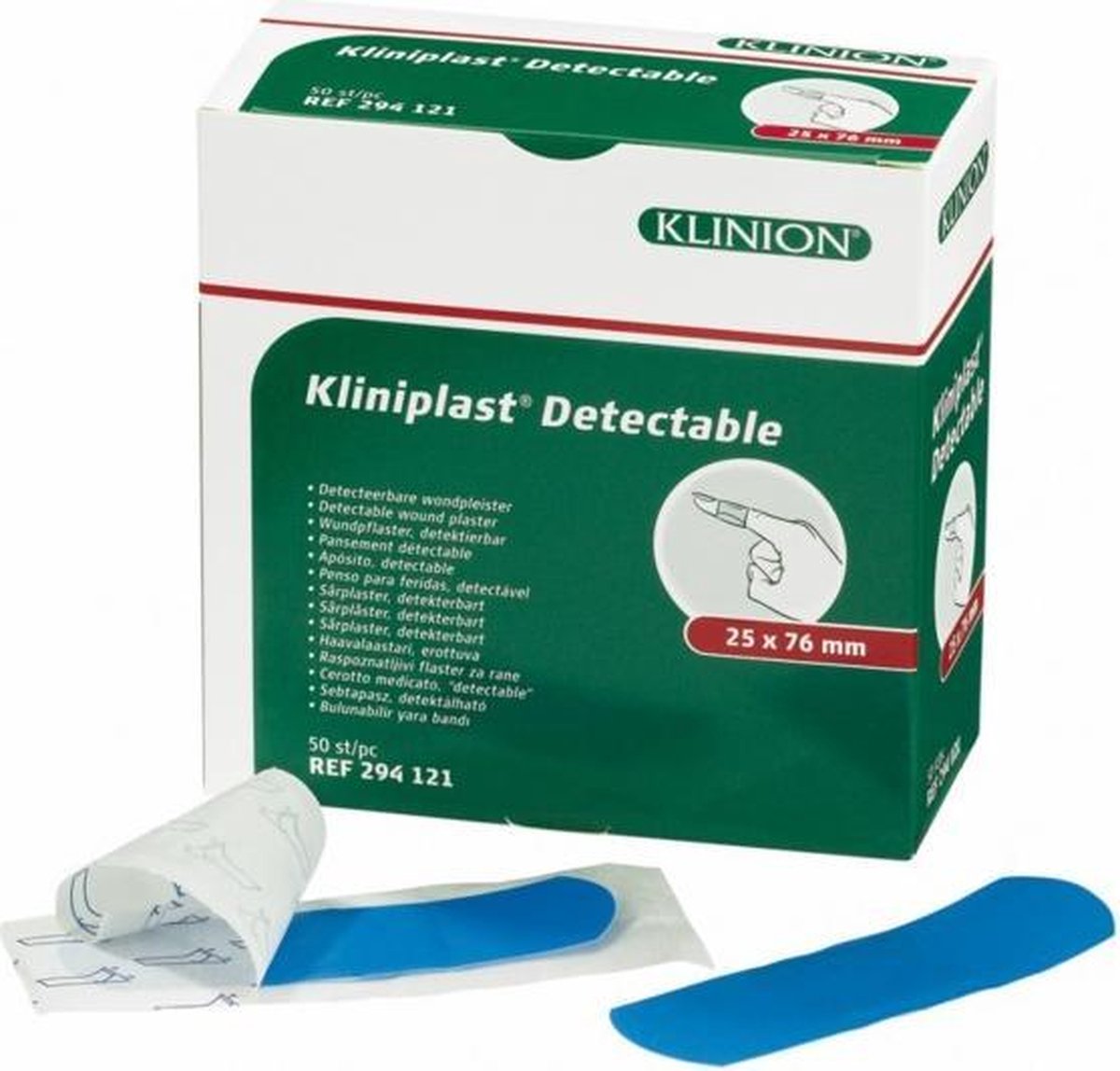 Kliniplast Detect - Blauw - 50 stuks - Pleisters