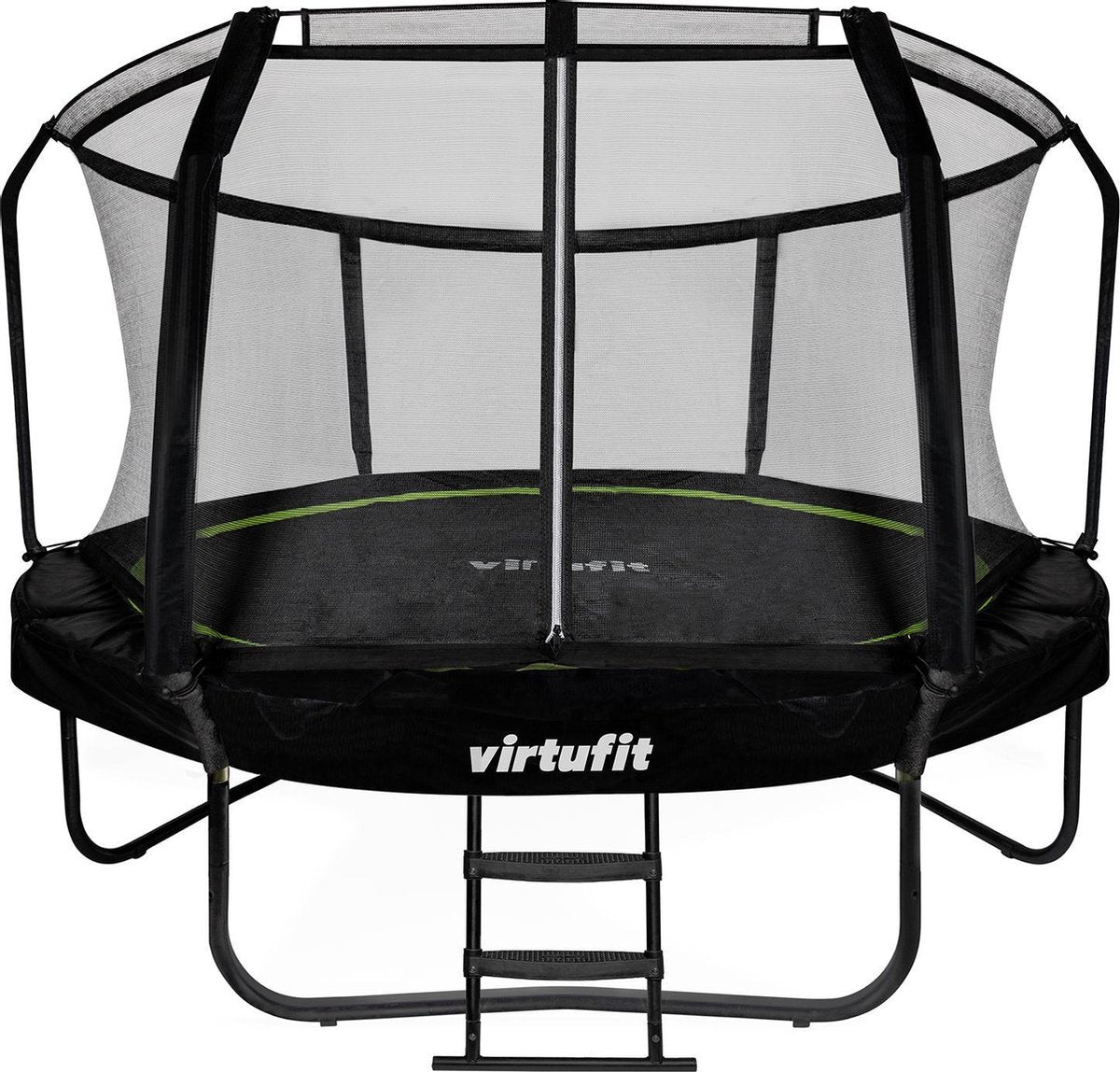 Trampoline - VirtuFit Premium Trampoline met Veiligheidsnet - Beschermrand - 305 cm - Zwart