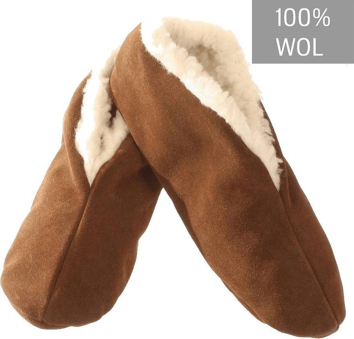 Bernardino Spaanse  Sloffen Unisex - bruin - Maat 43 - 100% wol