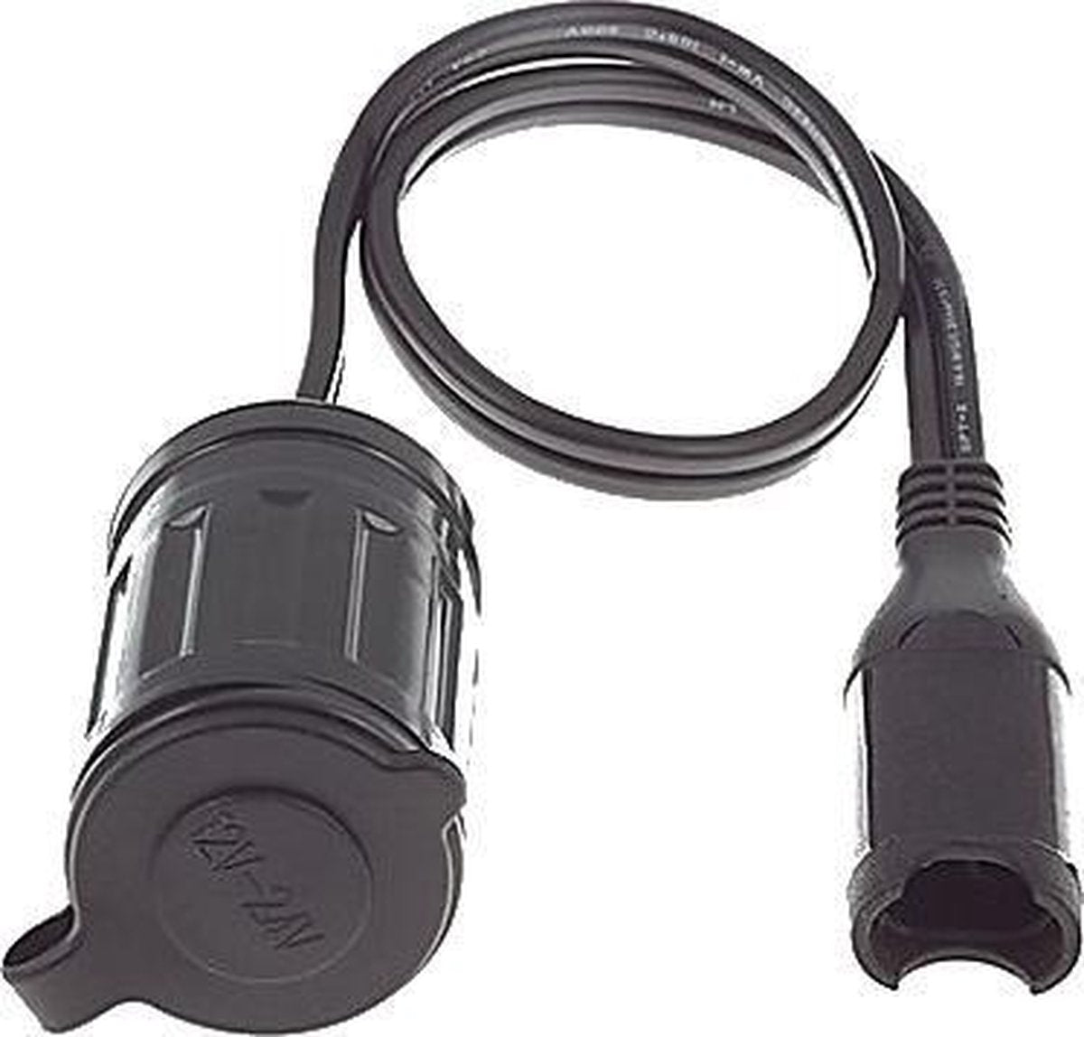 Optimate Sae-aansluitplug Female 12v 50 Cm Zwart