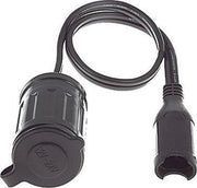 Optimate Sae-aansluitplug Female 12v 50 Cm Zwart