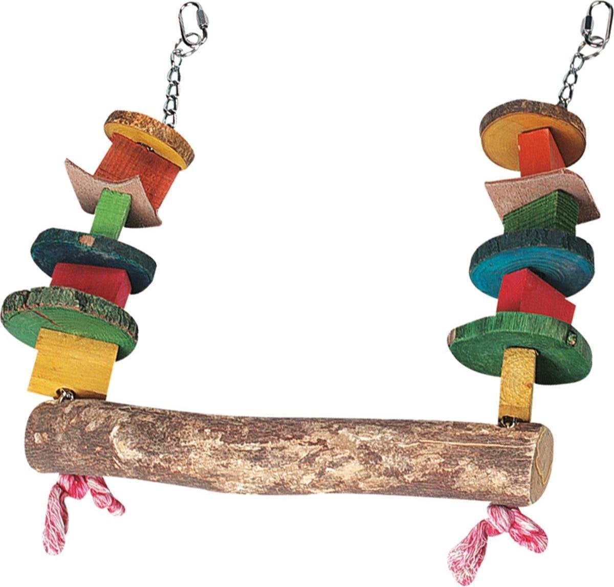 Papegaaienspeelgoed Kralenschommel - Multicolor - 30 x 4.5 x 33 cm