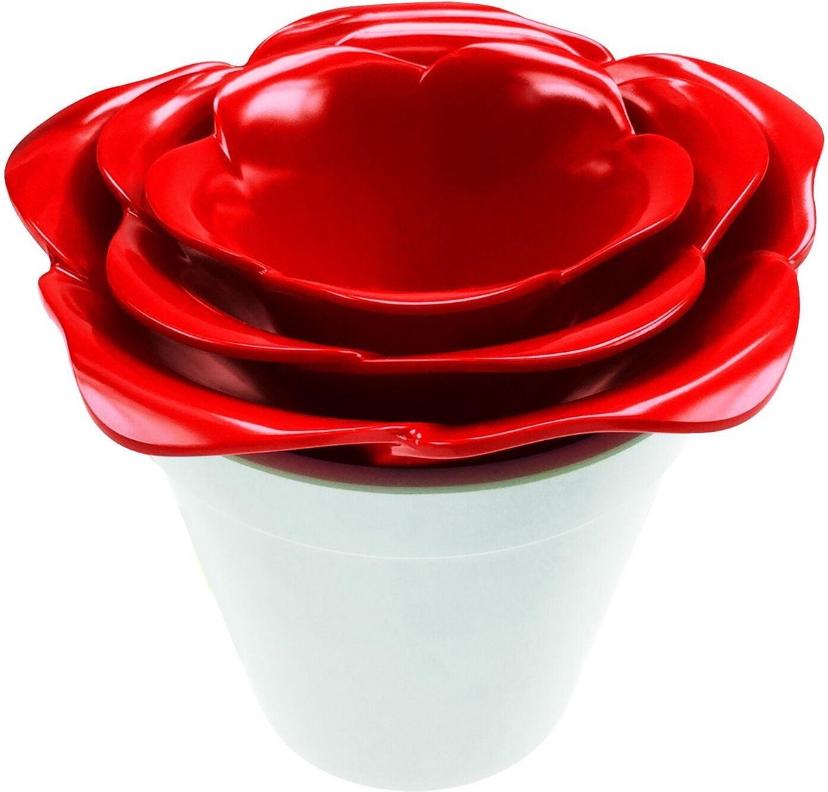 Zak!Designs Kitchen & Garden Serveerschaaltjes - Incl onderzetter - Rood