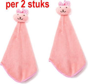 Knuffeldoekjes Konijn - Tutteldoekjes - Knuffel Vriendje - Friemeldoekjes - Kind - Peuter - 39 x 22 cm - 2 Stuks - Roze