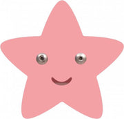 Roommate Star Muurhaak Pastel Rose