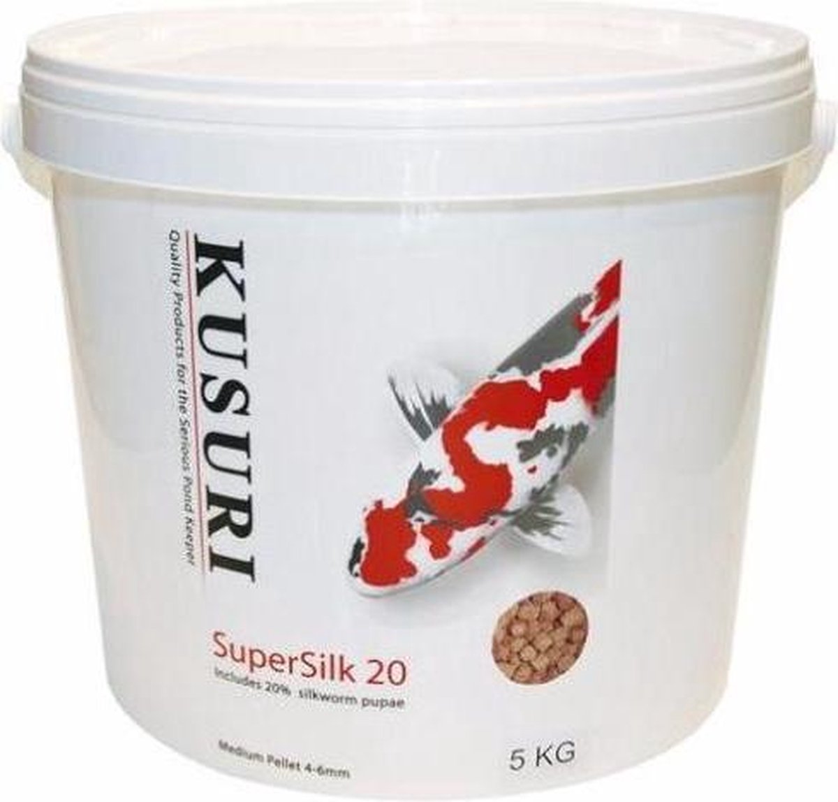 Kusuri drijvend voer Supersilk-20 4-5mm pellet 5kg