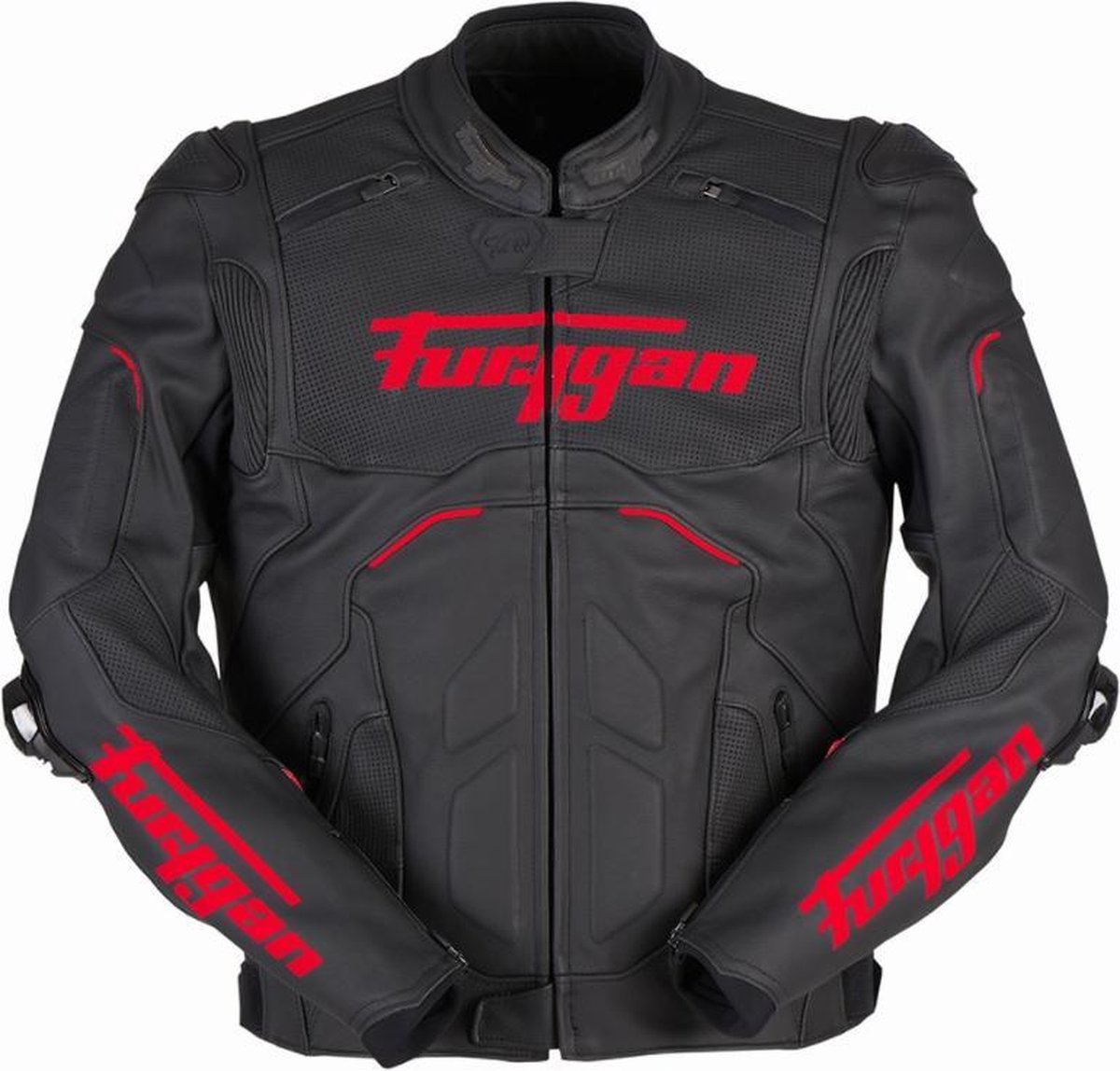Furygan Raptor Evo 2 Black Red Motorcycle Jacket 3XL