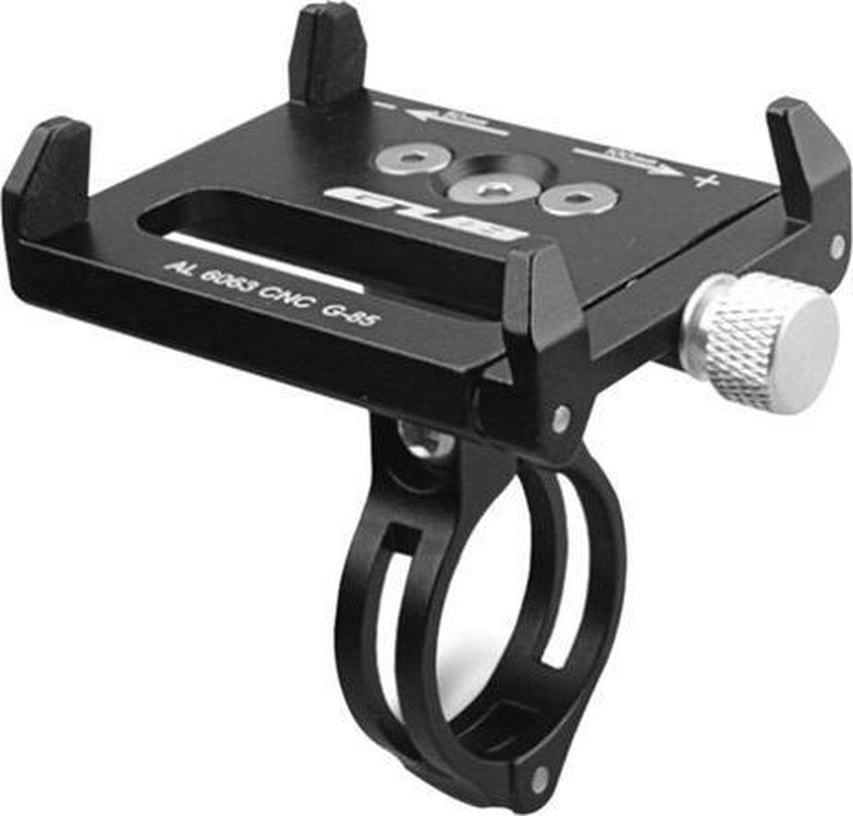 Smartphone houder voor fietsen / fietshouder metaal - zwart