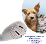 Verwijdert honden- en kattenharen met dit opzetstuk